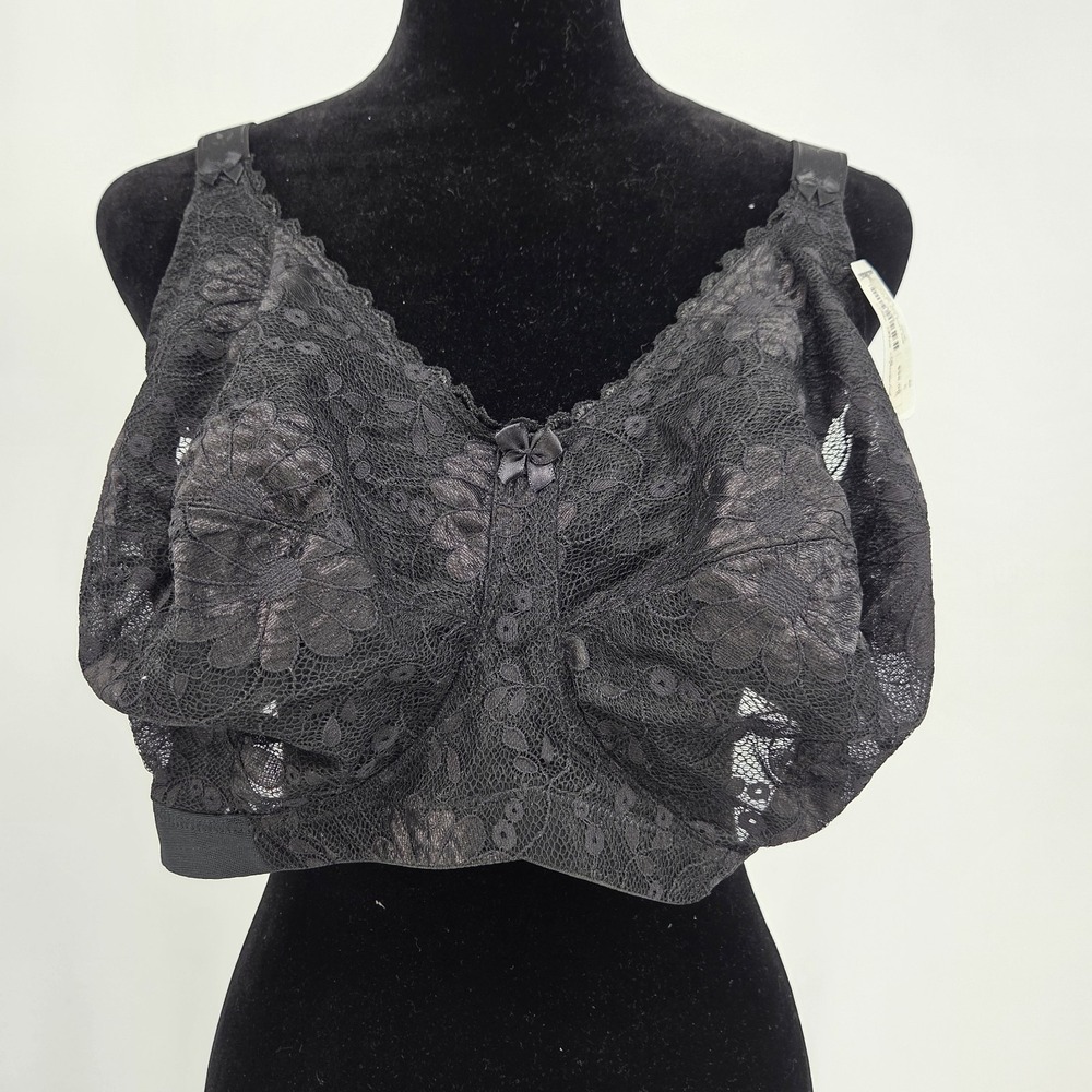 Goddess Black, Non-wire, Lace bra 50C NWT 3050